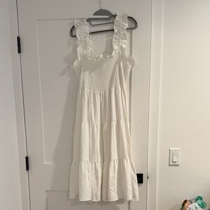 Amanda Uprichard Cream Textured Dress
